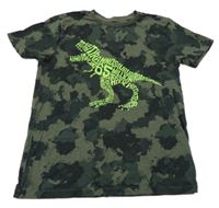 Army tričko s dinosaurem z nápisů Next