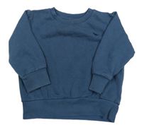 Tmavomodrá mikina s výšivkou Next