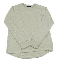 Světlešedé melírované žebrované triko Next