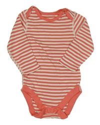 Korálovo-bílé pruhované body M&S