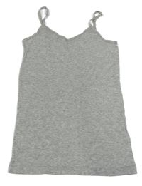 Šedý melírovaný žebrovaný top Pepperts