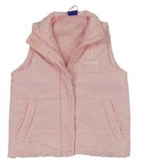 Růžová šusťáková vesta s korunkou Lupilu