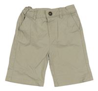 Světlešedé plátěné chino kraťasy M&S