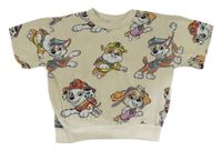 Béžové teplákové tričko s Paw Patrol H&M