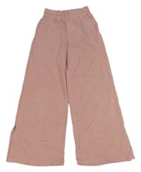 Starorůžové široké tepláky H&M