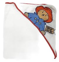 Bílá froté osuška s kapucí s Paddingtonem Tu