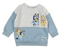 Bílo-světlemodrá mikina s Bluey 