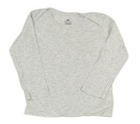 Světlešedé melírované triko H&M