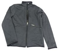 Tmavošedá thermo propínací mikina Decathlon