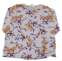 Lila vzorované triko s Tlapkovou patrolou Nickelodeon