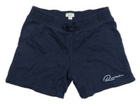 Tmavomodré teplákové kraťasy s logem RIVER ISLAND