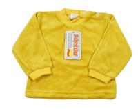 Nové - žlutá sametová mikina 