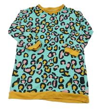 Zeleno-okrové leopardí šaty 