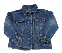 Tmavomodrá riflová bunda 