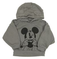 Šedá mikina s Mickeym a kapucí Primark