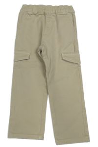 Světlebéžové skinny kalhoty s kapsami 