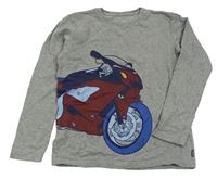 Šedá mikina s motorkou Jako-O 