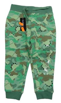 Nové - Zelené army tepláky s diny Dunnes Stores