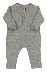 Šedý melírovaný úpletový overal zn. George