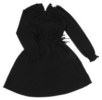 Černé šifonové šaty H&M