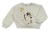 Smetanová mikina s tučňákem C&A