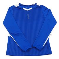 Tmavomodro-bílé funkční sportovní triko Kipsta