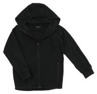 Černá propínací mikina s kapucí Next