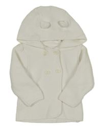 Bílý propínací svetr s kapucí Primark