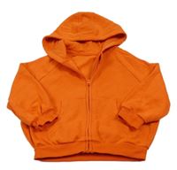 Pomerančová propínací mikina s kapucí George