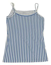 Modro-bílý pruhovaný top Tezenis 