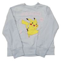 Světlemodrá mikina s Pikachu 