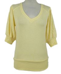 Dámské žluté pletené tričko Next 