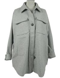 Dámská šedá flaušová košilová bunda F&F