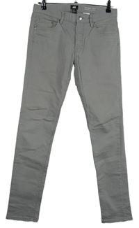 Pánské šedé skinny rifle H&M vel. 29