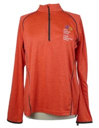 Nové - Dámské korálové melírované sportovní funkční triko James&Nicholson