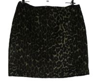 Dámská černo-béžová vzorovaná flaušová sukně F&F