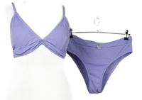 Dámské lila žebrované dvoudílné plavky Shein 