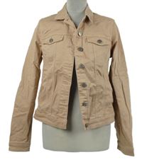 Dámská pudrová riflová bunda Next