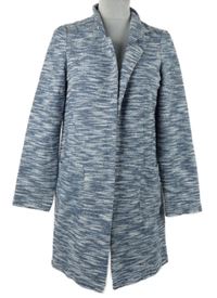 Dámský modro-bílý melírovaný pletený cardigán Nutmeg 