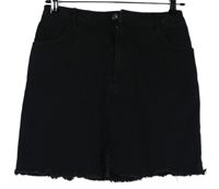 Dámská černá riflová sukně MissGuided 