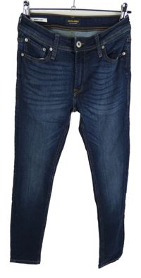 Pánské tmavomodré skinny rifle Jack & Jones vel. 28/32