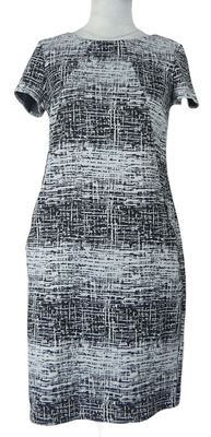 Dámské černo-šedé vzorované teplé šaty M&Co