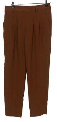 Dámské hnědé volné kalhoty Primark 