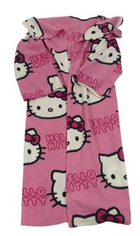 Růžová fleecová televizní deka s Hello Kitty