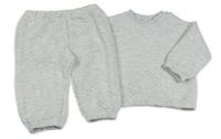 2set- světlešedá prošívaná mikina+ tepláky F&F