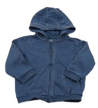 Tmavomodrá propínací mikina s kapucí M&S