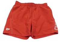 Červené plážové kraťasy s logem Arena 