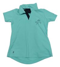 Mibtové sportovní polo tričko s koněm Decathlon
