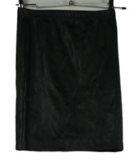 Dámská černá potažená sukně PrettyLittle Thing