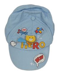Světlemodrá kšiltovka s medvídkem